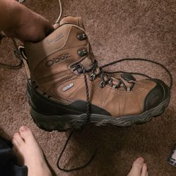 Oboz Men 11W Boots Bridger insulated Wide Waterproof Hike Trail Mountaineer