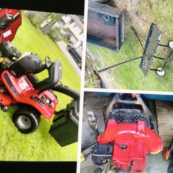 Mower Blower Dumo Cart Thatcher Redmax. First 1500$  Fire 🔥 Your Landscaper 