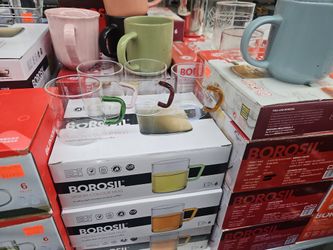 6 Glass Mugs190ML Microwave & Dishwasher Safe