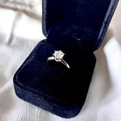 NEW! 1CTW. Round Brilliant Solitaire, Certified Moissanite Gemstone Engagement Ring, Please See Details ♥️