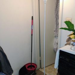 Tall Metal Floor Lamp Plastic Shade Pickup Only Cash 