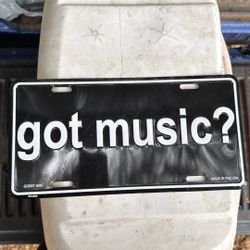 GOT MUSiC ? CAR LiCENSE PLATE