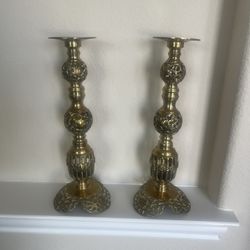 Brass Candleholders