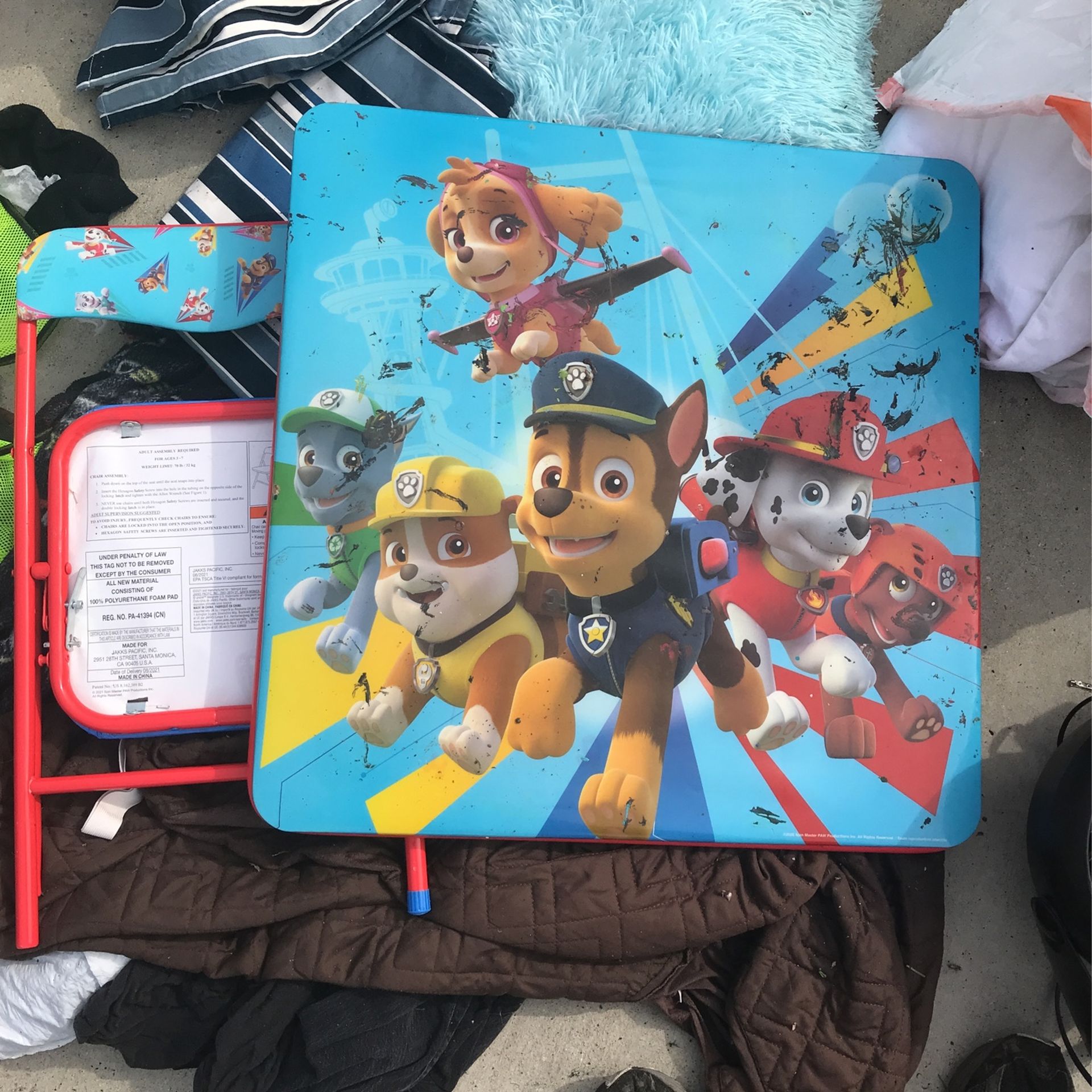 Paw Patrol Desk And Chair