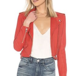 IRO Ashville Lambskin Leather Jacket $1200 size 0