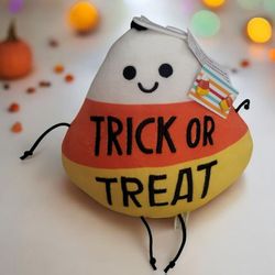 Candy Corn Plush, gift card holder with earrings