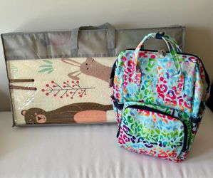 NGil Diaper Bag Backpack & Relaxdays Foldable Playmat