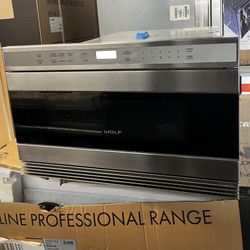 Wolf Stainless Steel Built In 24” Microwave Drawer 