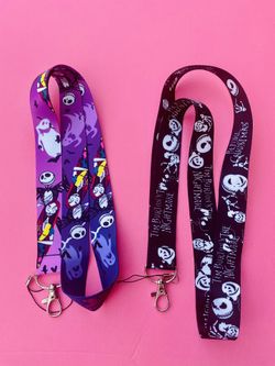 Two Nightmare before Christmas lanyards