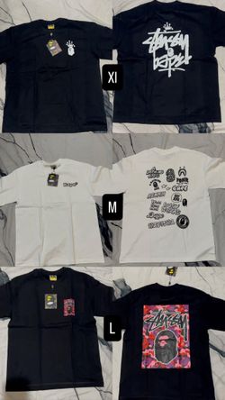 Bape tees available sizes available are in pictures Best 1 of 1 quality