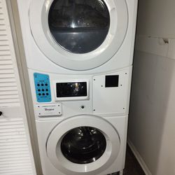 New Whirlpool GAS Washer Dryer Commercial But Can Be Used Residential 