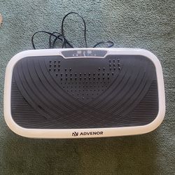ADVENOR Vibration Plate Exercise Machine 3D Whole Body Workout Fitness Platform With Loop Bands Silent Motor Speed Control