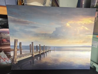 X Large Beach Scene Wall Art