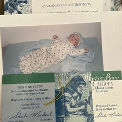 Baby in Blue, Hugs and Kisses Artist Doll