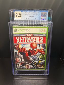 Marvel Ultimate Alliance 2 (Xbox 360, 2009) CGC 9.2 B+ Graded New Sealed
