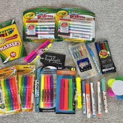 Bundle Of Highlighters And Markers