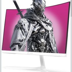 Crua 24” White Pc Monitor 