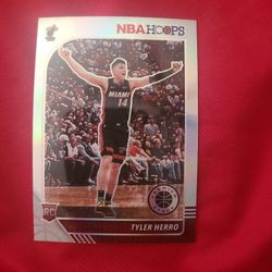 Tyler Herro Sliver Nba Hoops Rookie Card 