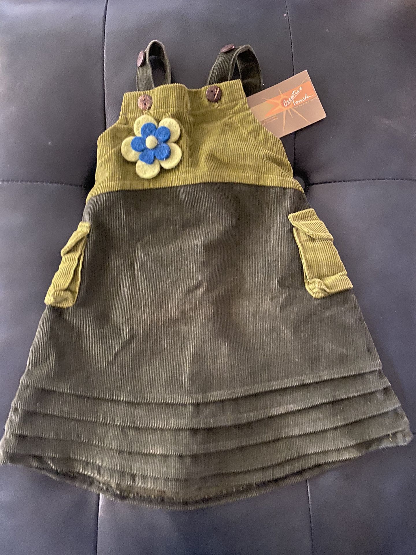 Corduroy Overall Dress, Little Girls Clothes