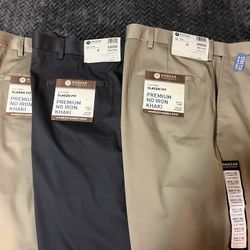 NWT-3 Pairs of Brand New Haggar Men’s Pants for $20