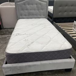 Twin Size Bed Frame And Mattress 