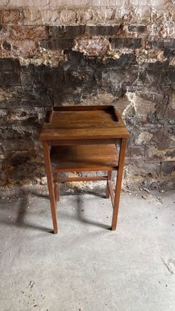 Vintage wood telephone table