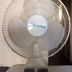 Cool Breeze® CT-1616 16" 3-Speed Deluxe Desk/Table Fan (White) for Sale