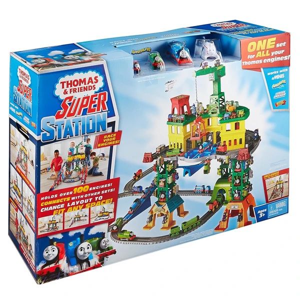 Thomas And Friends Super Train Station Deluxe Playset, Brand New Sealed Box
