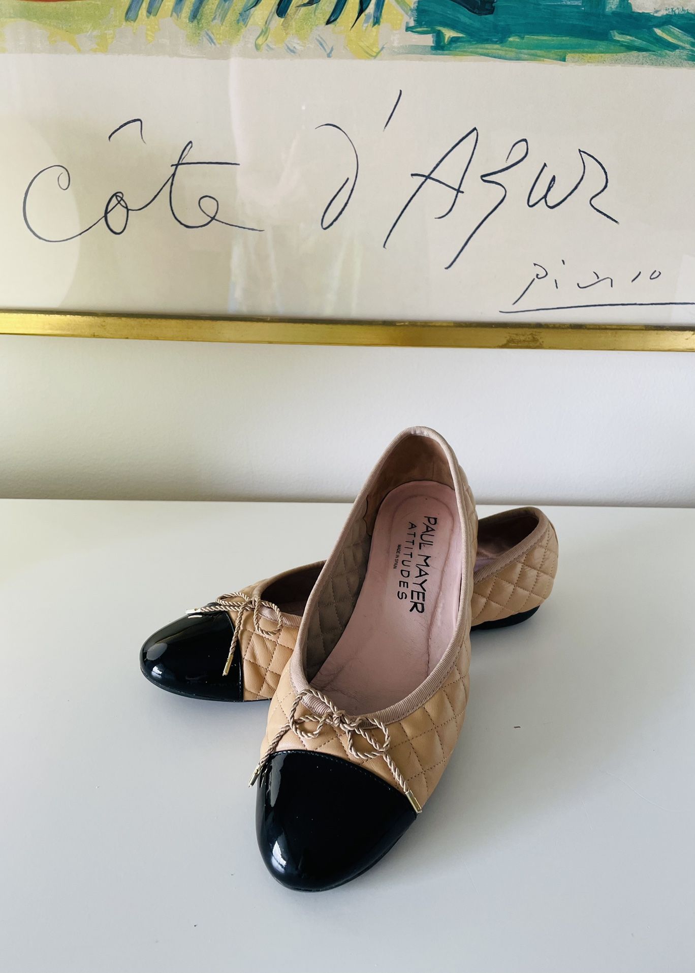 Paul Mayer - Cozy Quilted Leather Ballet Flats -