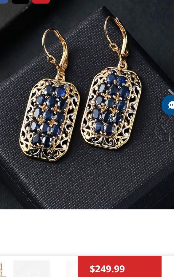 Kanchanaburi Blue Sapphire Earrings - new!