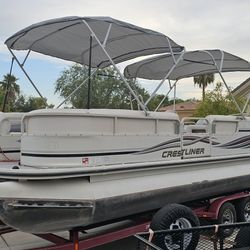 2006 CRESTLINER PONTOON BOAT 24'