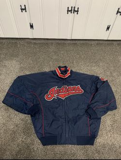 Vintage Cleveland Indians MLB Puffer Jacket Size Large 