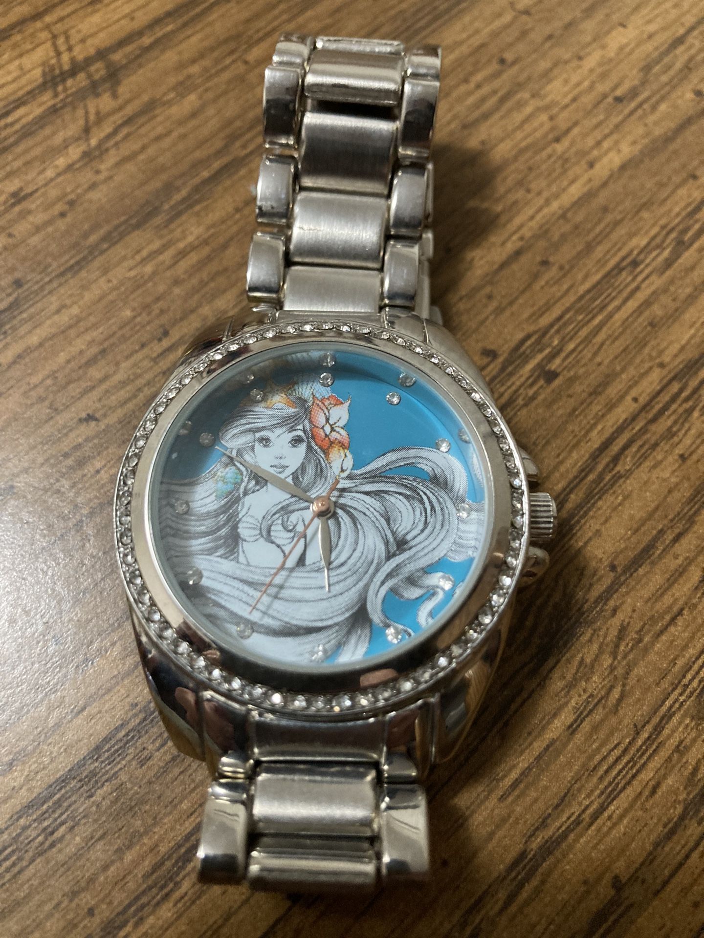 Little Mermaid Ariel Silver Disney Watch