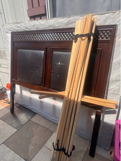 Free queen bed frame matching drawer
