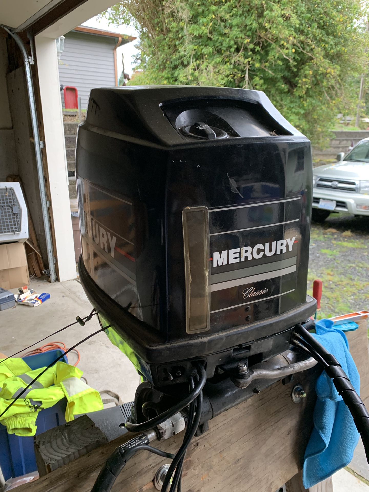 Mercury 40hp side console outboard