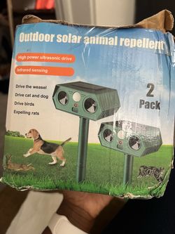 Outdoor Solar Animal Repellent 2-Pack
