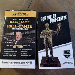 LA Kings Bob Miller mini statue.  