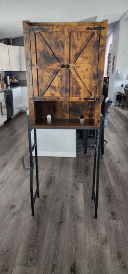 Cabinet, bathroom, over toilet