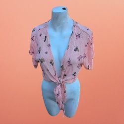 Women's (Junior's) Crop Top Kimono 