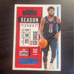 Panini Contenders 2021 Basketball Card Paul George