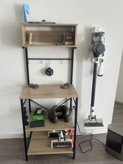 Bakers Rack Shelf Front Door Organizer 