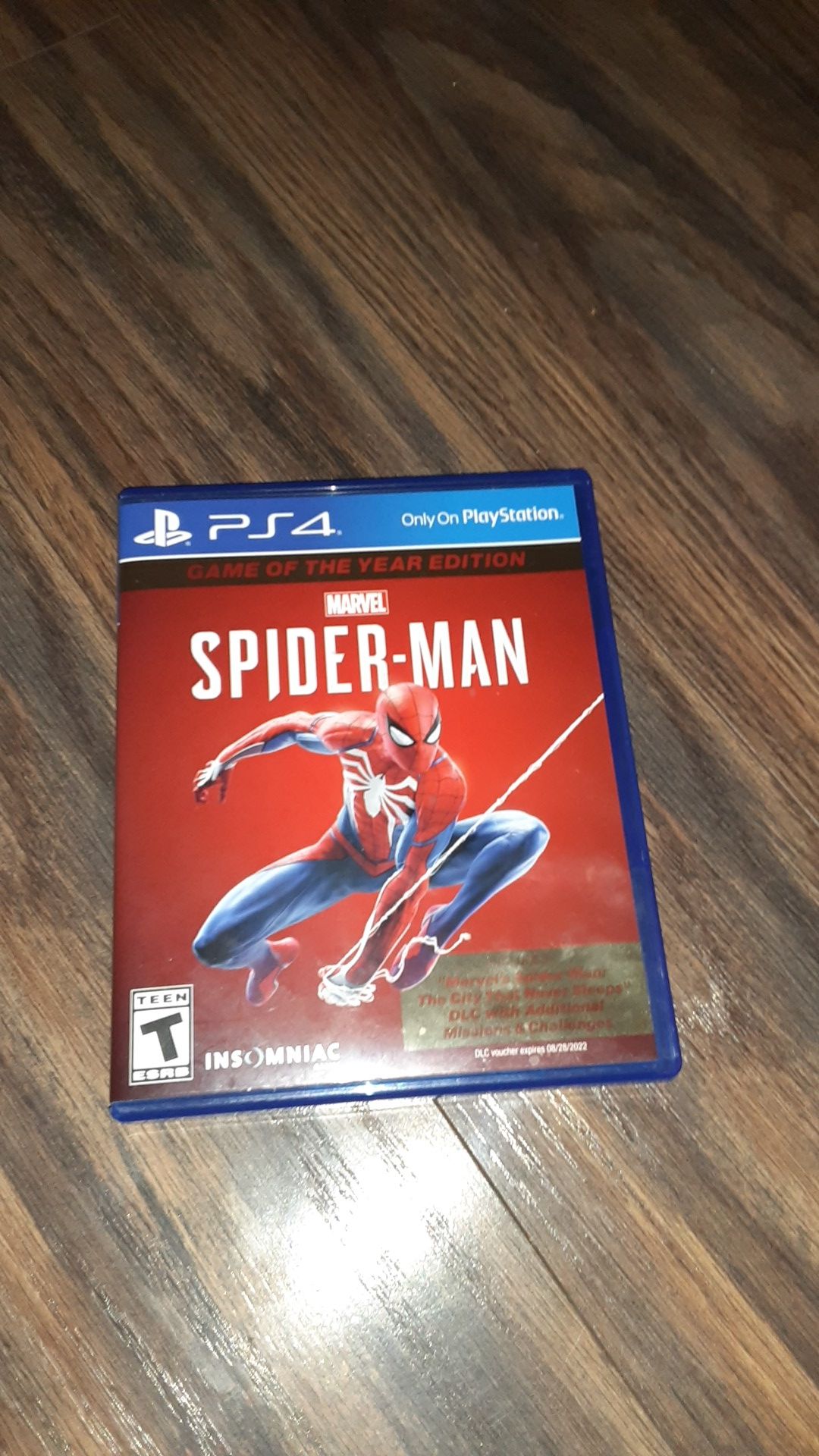 Spiderman ps4 game of year