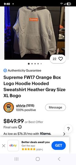 SUPREME XL FW 17 ORANGE