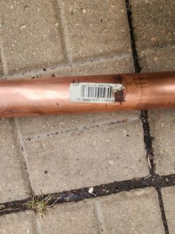 1½  x 10 ft. copper pipe.