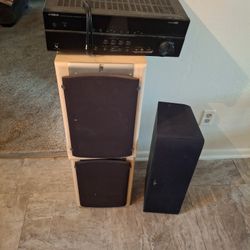 2 JBL S38BE Studio Series Speakers with Paradigm Speaker