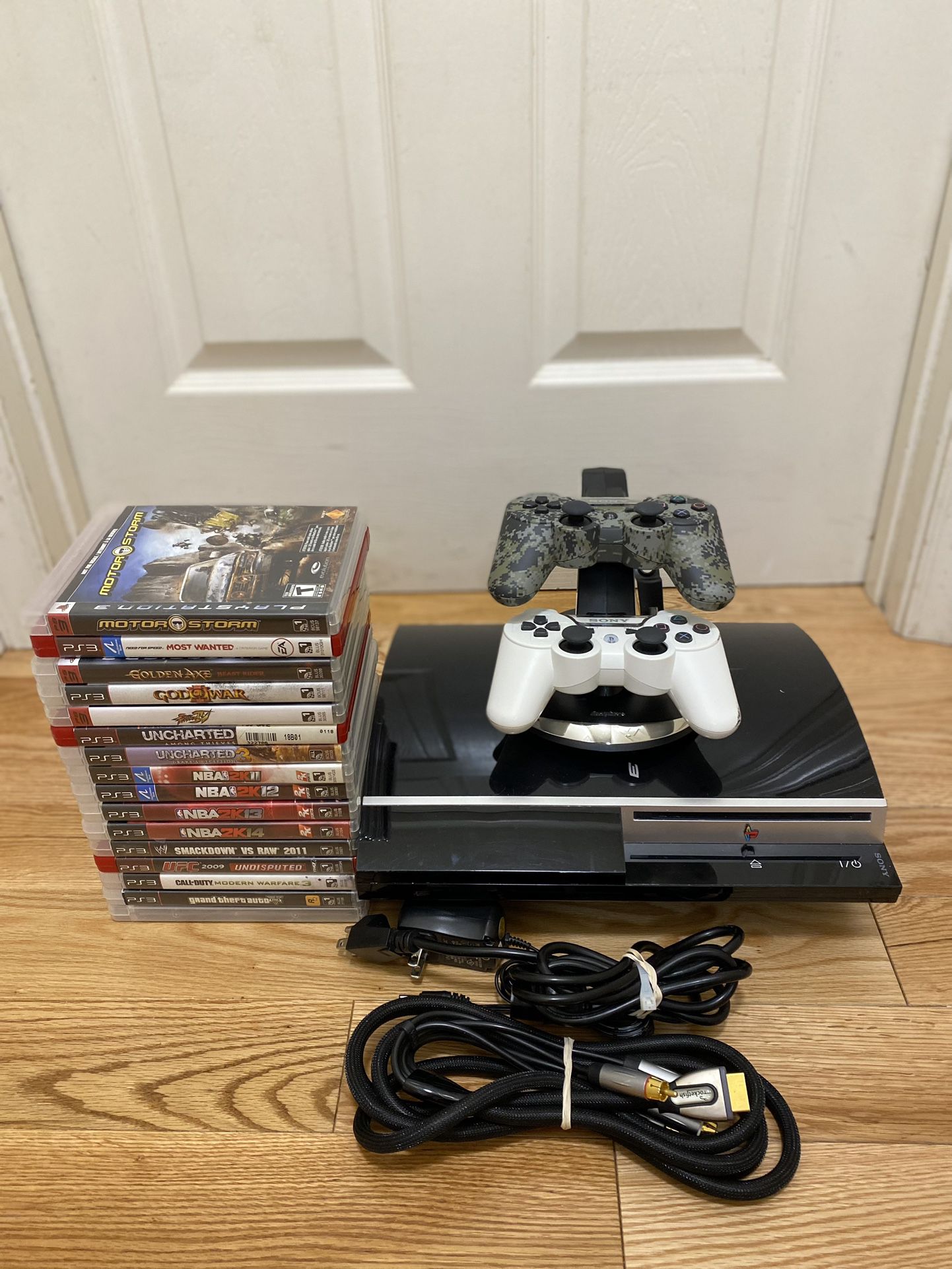 Sony PS3 Bundle Games And Power Cord