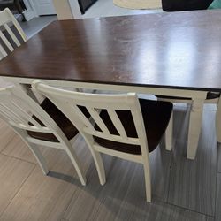 Dining Table With Chairs And Bench