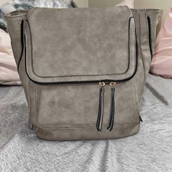 Gray Backpack 