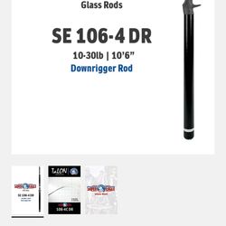 Talon Fishing Rod For Downrigger