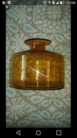 Amber colored Glass VASE